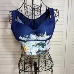 医師開発　DR METHOD ネイビー 花柄 ナイトブラ　XLサイズ
