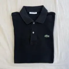 【美品】LACOSTE ポロシャツ Sサイズ ブラック 日本製