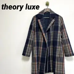 theory luxe★チェスターコート★チェック★オススメ★レディース★