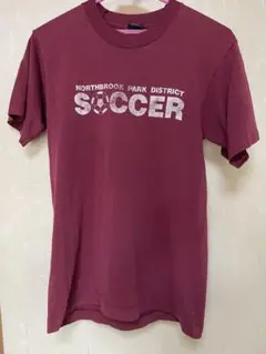 ノースブルックパークサッカー T S、バーガンディSCREENSTARS古着