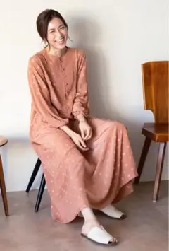 ハッシュニュアンス 笹川友里コラボ カフタンワンピース