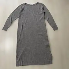 良品　ユニクロメリノブレンドニットロングワンピース Lサイズ