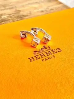 Hermès エルメス HERMES キューブ ロゴ カフリンクス シルバー
