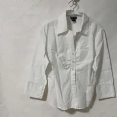 wet seal ホワイト コットンシャツ L