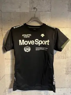 move sports DESCENTE Tシャツ黒緑