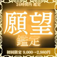 【超級鑑定士による願望鑑定】願望、願い、成就、成功、恋愛、金運、お金、占い、