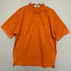 【新品】Crocodile クロコダイル＊オレンジ ポロシャツ Lサイズ ゴルフ