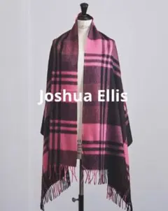 【Joshua Ellis】ジョシュアエリス カシミア大判ストール ピンク未使用