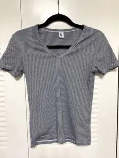 プチバトー ボーダー カットソー 半袖Tシャツ xs