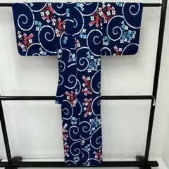 夏浴衣 注染 可愛いデザイン コーマ地 木綿 i-3539