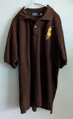Polo by Ralph Lauren ブラウンポロシャツ XL　メルカリ発送