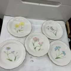 たち吉 アダム＆イブ（A＆E）ケーキ皿5枚セット