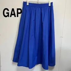【新品未使用】GAP ロングスカート　青L size ウエストゴム