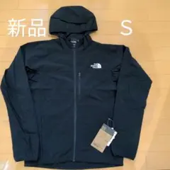 ノースフェイス S マウンテンソフトシェルフーディ ジャケット ブラック