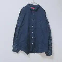 グラニフ×さくらももこ　コジコジ　シャツ　羽織　袖刺繡　綿100　ボリューム袖Ｆ