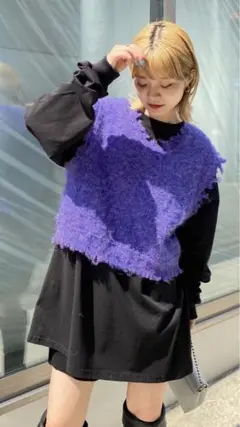 ブラッシュニットベスト