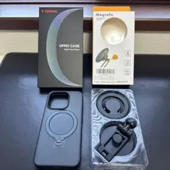 【iPhone15Pro用】ケース / MagSafe スタンド / セット