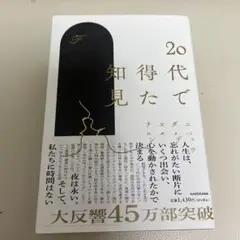20代で知得見た知見　帯付き
