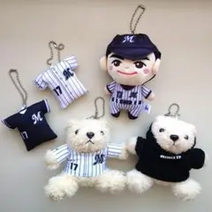千葉ロッテマリーンズ　佐々木朗希　ぬいぐるみ　ハンカチ　17  佐々木　未開封 千葉ロッテマリーンズ 佐々木朗希 ぬいぐるみ ハンカチ 17