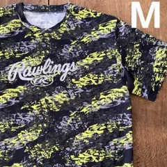 野球 ローリングス Rawlings 半袖 tシャツ M 総柄 迷彩