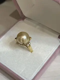 TASAKI 白蝶ゴールデンパール リング 12号