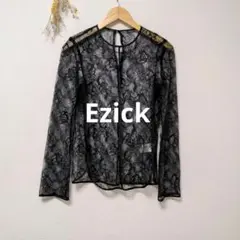 Ezick エジック フラワー レース トップス 透け感 お洒落 カワイイ