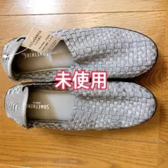 SOMETHING メッシュ 夏　靴　スリッポン スニーカー　厚底　23.5cm