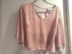 RACHEL COMEY 赤と白の柄シャツ サイズ2