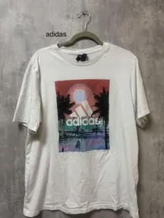 adidas グラフィックプリント Tシャツ 半袖