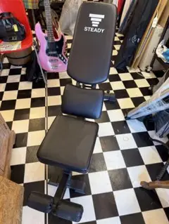 STEADY トレーニングベンチ 角度調整可能 ブラック
