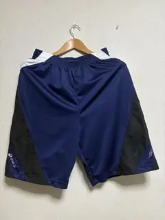 【美品】asics バスケットボールパンツ ネイビー/ブラック