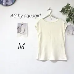 9759 AG by aquagirl ノースリーブカットソー M 無地
