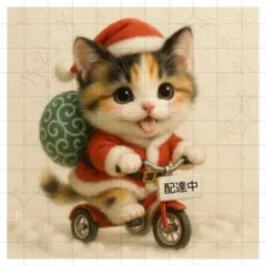 【オーダー受付中】パネル生地 471 ⚮ 和シーズン☆ねこ 6柄セット