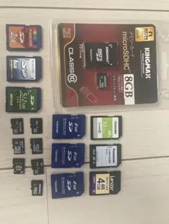 SDカード、microSDカード　17枚セット
