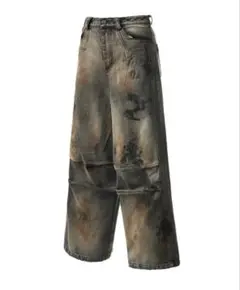EMOBROTHER Washed Baggy Jeans