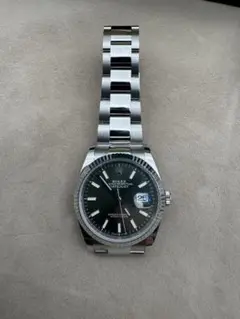 ROLEX Datejust ブラック ステンレス