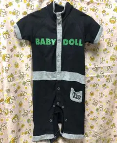 ★BABY DOLL ロンパース ブラック/グレー★