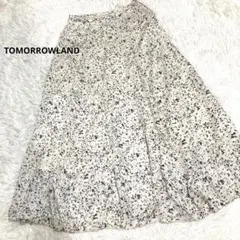 トゥモローランド TOMORROWLAND ロングスカート フレア 柄