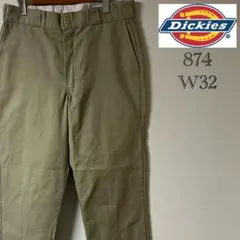 Dickies（ディッキーズ）874 ワークパンツ/チノパン/34/カーキ