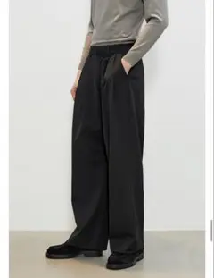 Musinsa VTWO Two-Tuck Wide Slacks_Black