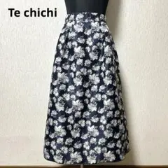 テチチ　ロングスカート　ジャガード　花柄　リバーシブル　Mサイズ