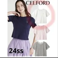 限定値下げ　CELFORDセルフォード ロゴチャームポイントＴシャツ2024ss