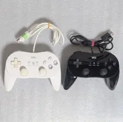 Wii クラシックコントローラーPro 白黒 2本セット