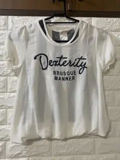 ホワイト プリント Tシャツ サイズ140