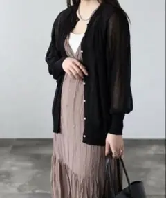 sakishimatokyo　ロングワンピース　クリンクルワンピース