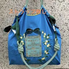 花柄　刺繍　エコバッグ　トートバック　新品未使用