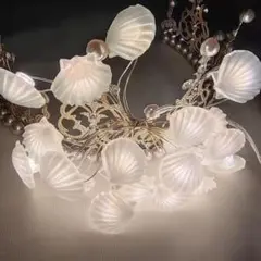 3m 30LED 電池式 ウエディング装飾 (シェルホワイト)