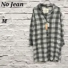 R4544 No Jean【M】タグ付き未使用品グラデーションチェック トップス