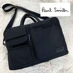 【超軽量】 ポールスミス メッシュ ビジネス ショルダーバッグ ブリーフケース