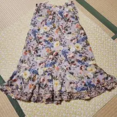 インゲボルグ 花柄フレアスカート